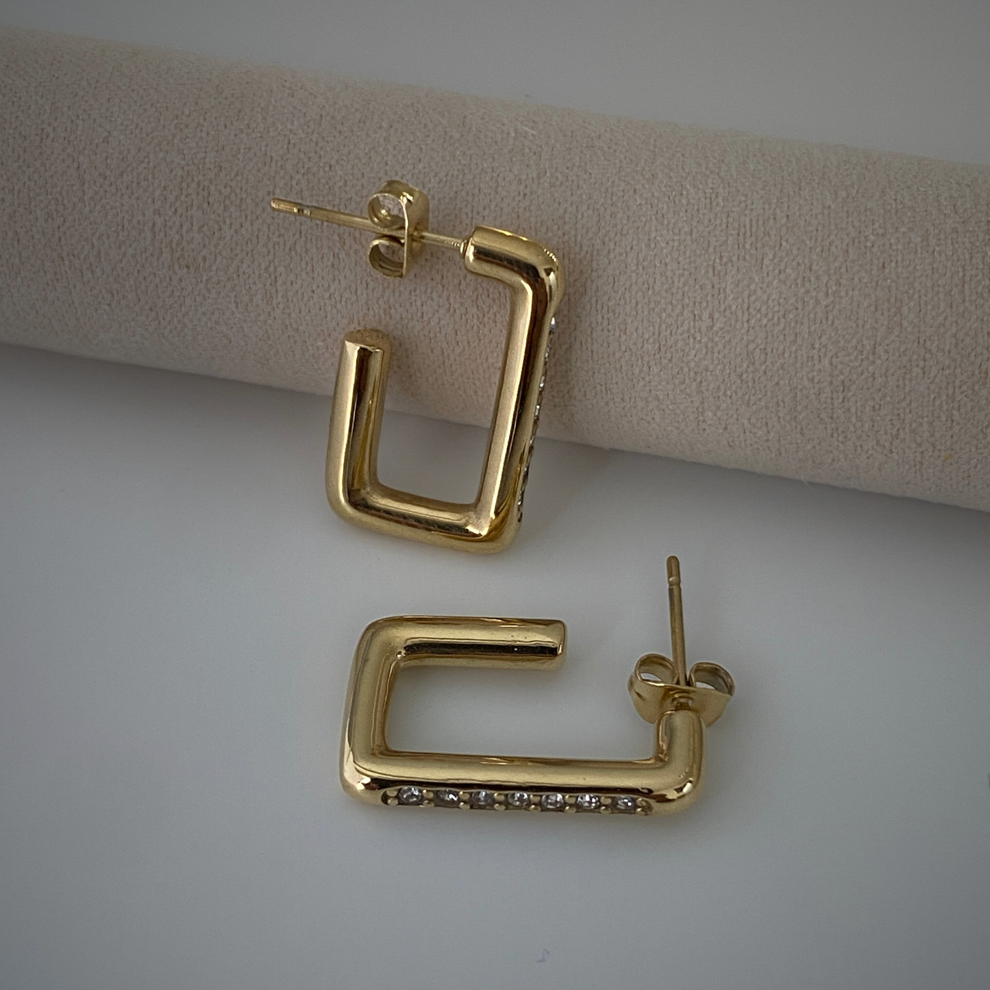 Boucles d'oreilles Lumi-strass