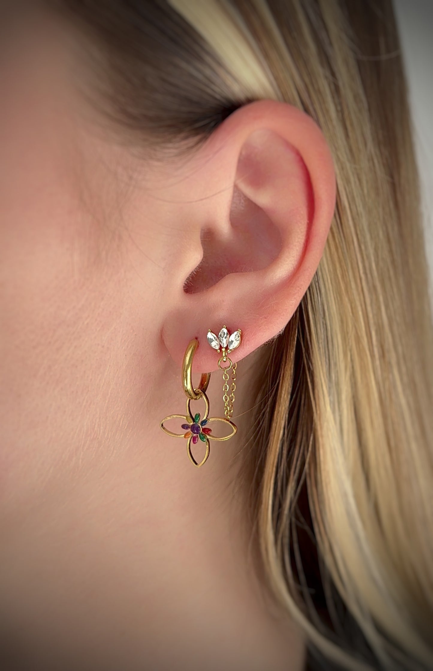 Boucles d'oreilles Flora