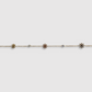 Bracelet Linda-strass, Acier inoxydable, fleurs, strass, ajustable, couleur or