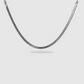 Collier Ariana, Acier inoxydable, écailles, plat, ajustable, couleur argent