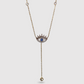 Acier inoxydable, œil, strass, descente, ajustable, couleur or