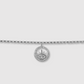 Bracelet Céleste, acier inoxydable, couleur or et argent, œil, cercle, strass, ajustable, couleur argent