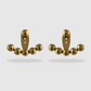Boucles d'oreilles Fabulinda, acier inoxydable, perles, couleur or
