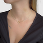 Acier inoxydable, ajustable, perles blanches, trèfle, argent