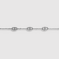 Bracelet Rêvira, ajustable, acier inoxydable, 3 maillons, argent