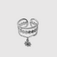 Bague Tav-breloque, acier inoxydable, soleil, breloque, ajustable, couleur argent